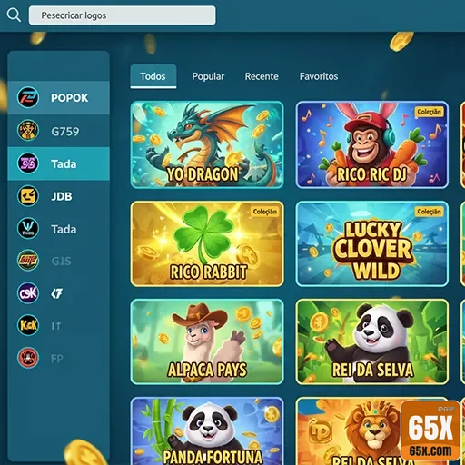 65x - app exclusivo - Interface do App