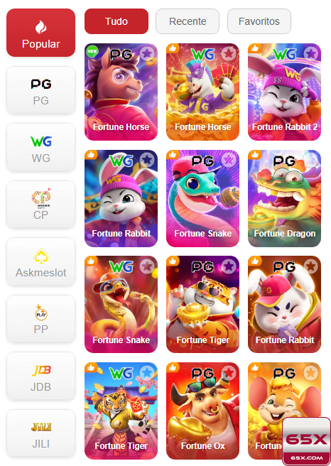 Experiência de Jogos 65x.com